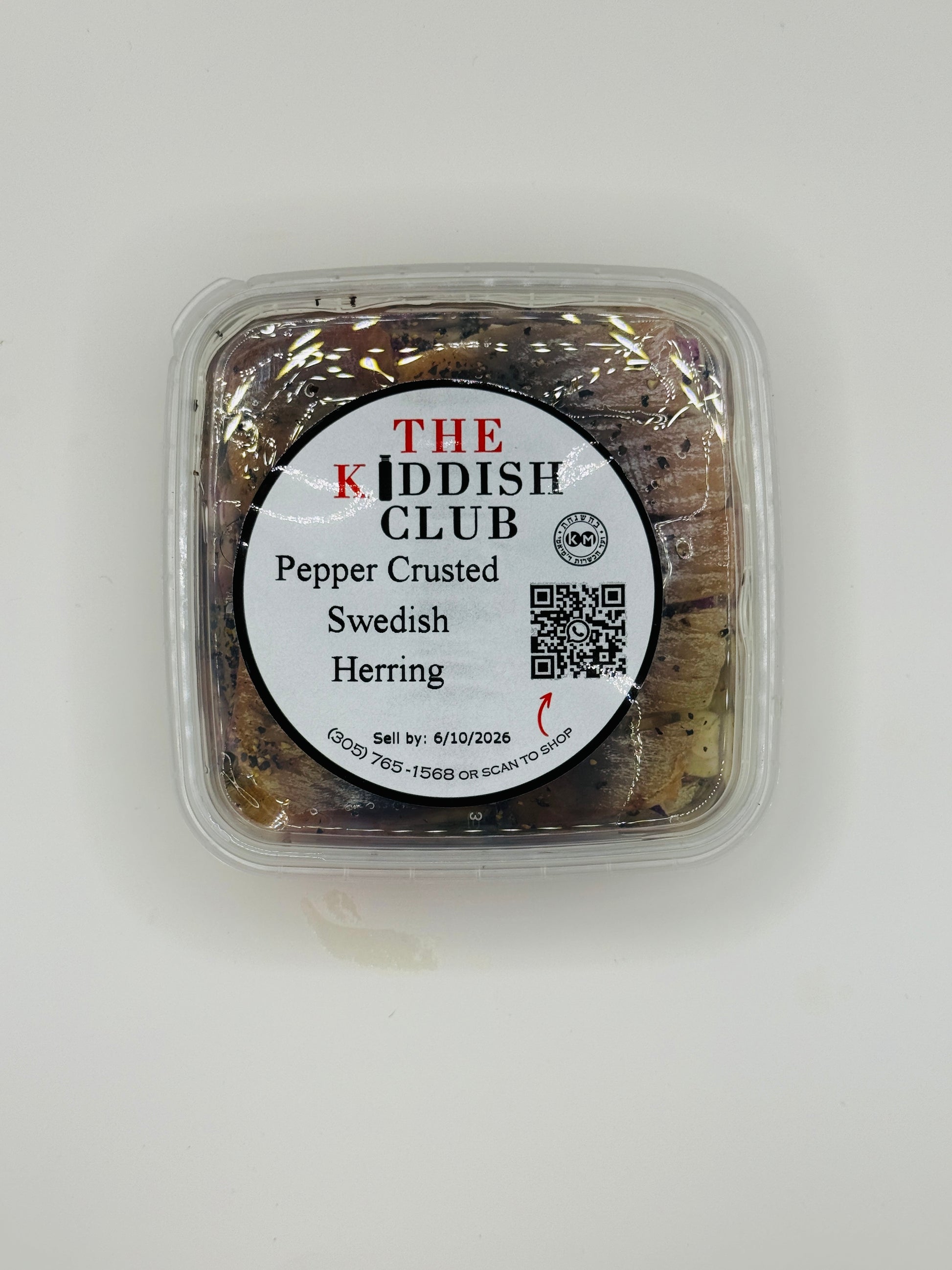Pepper crusted Swedish herring