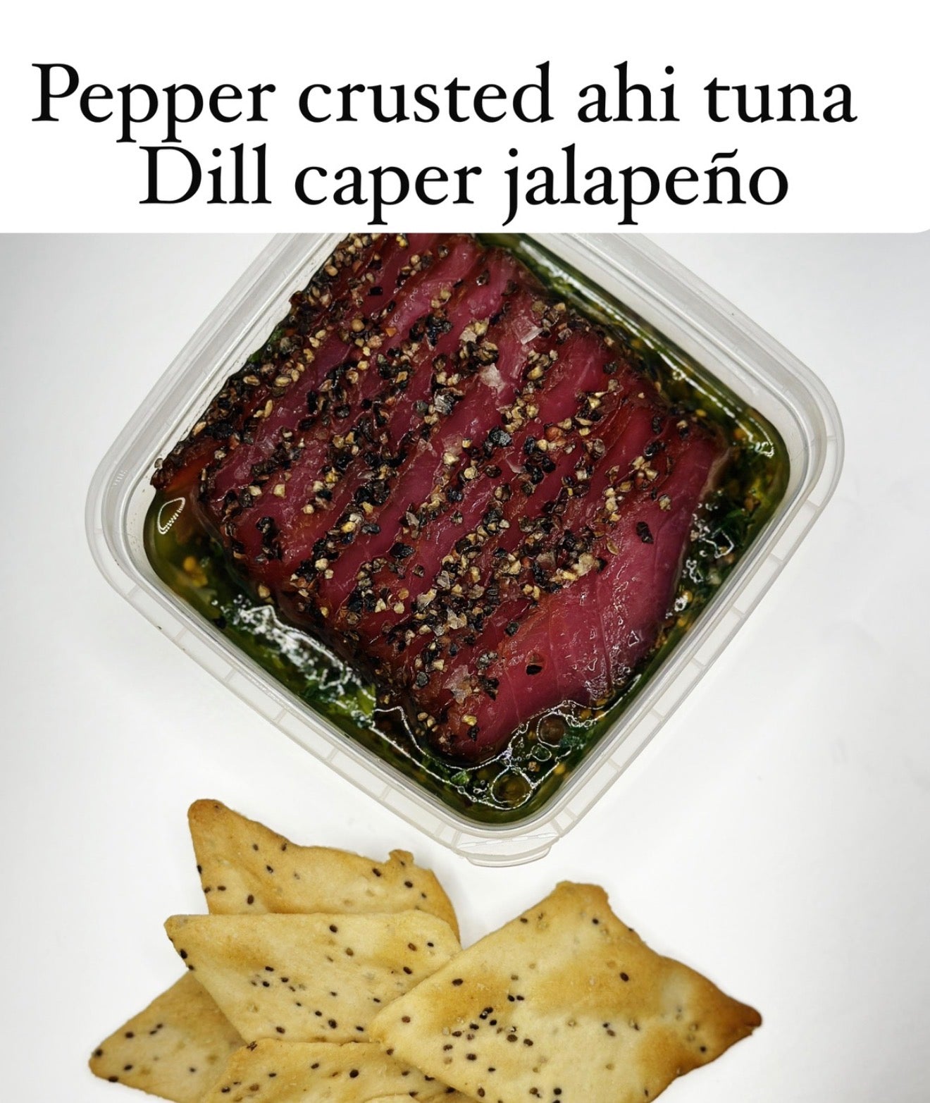 Truffle infused Pepper Crusted Ahi Tuna