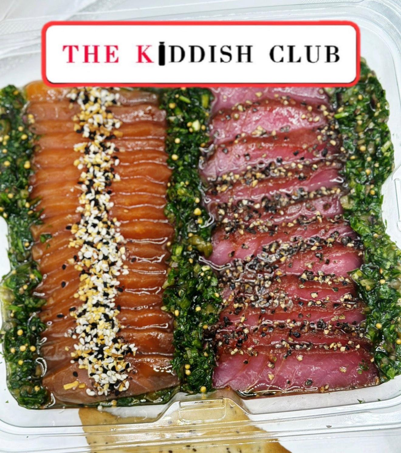 Cured salmon n’ pepper crusted ahi tuna
